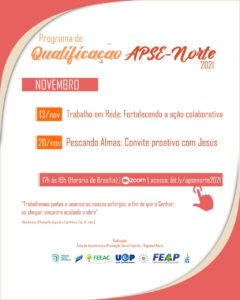 Leia mais sobre o artigo Qualificação APSE-Norte 2021 – Agenda de Novembro