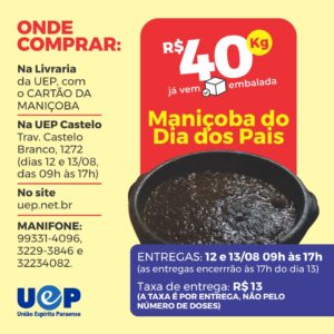 Leia mais sobre o artigo UEP começa a vender a Maniçoba do Dia dos Pais