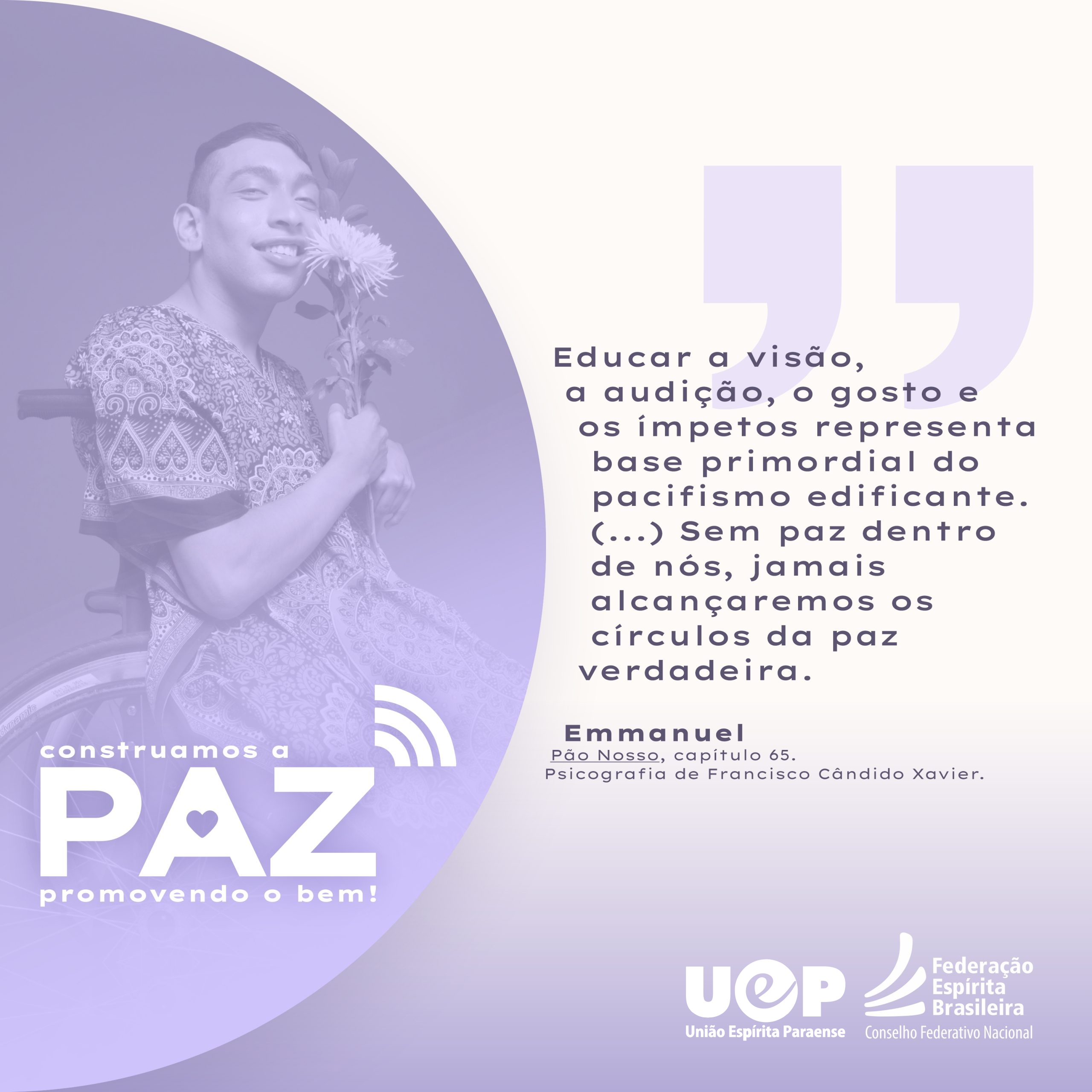 Você está visualizando atualmente Construamos a paz promovendo o bem! | Educar