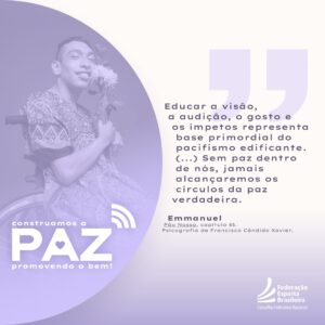 Leia mais sobre o artigo Construamos a paz promovendo o bem! | Educar