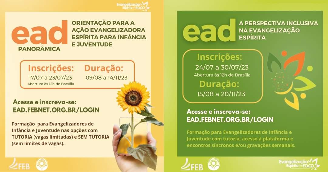 Você está visualizando atualmente Formação de Evangelizadores EAD | Novas turmas 2º semestre de 2023.