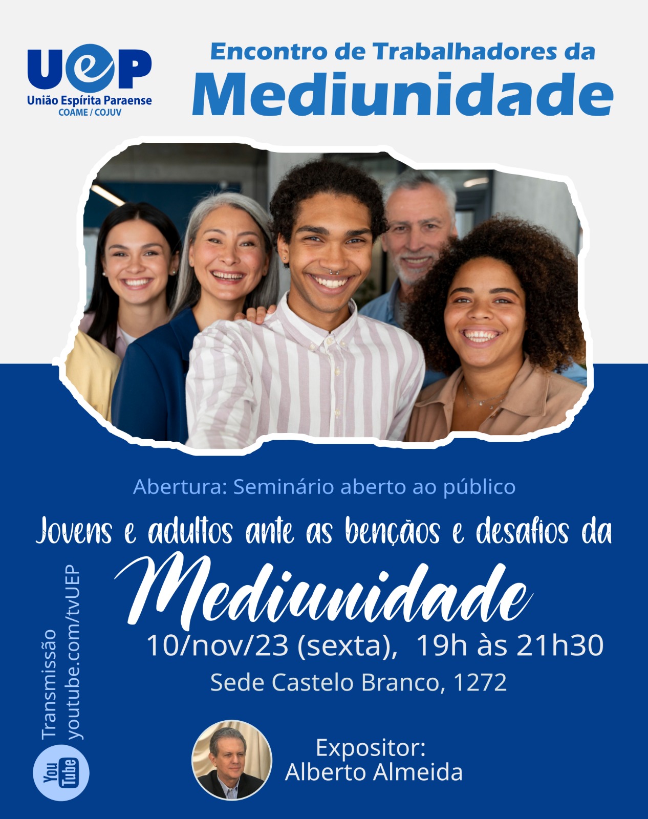 Você está visualizando atualmente Seminário de abertura do Encontro de Trabalhadores da Mediunidade