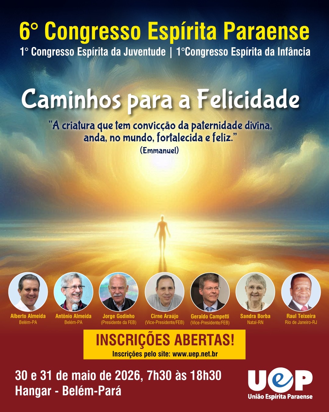 No momento, você está visualizando Aberta as inscrições para o 6° Congresso Espírita Paraense